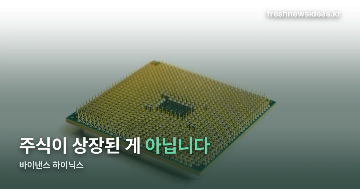 바이낸스 하이닉스 정리 썸네일