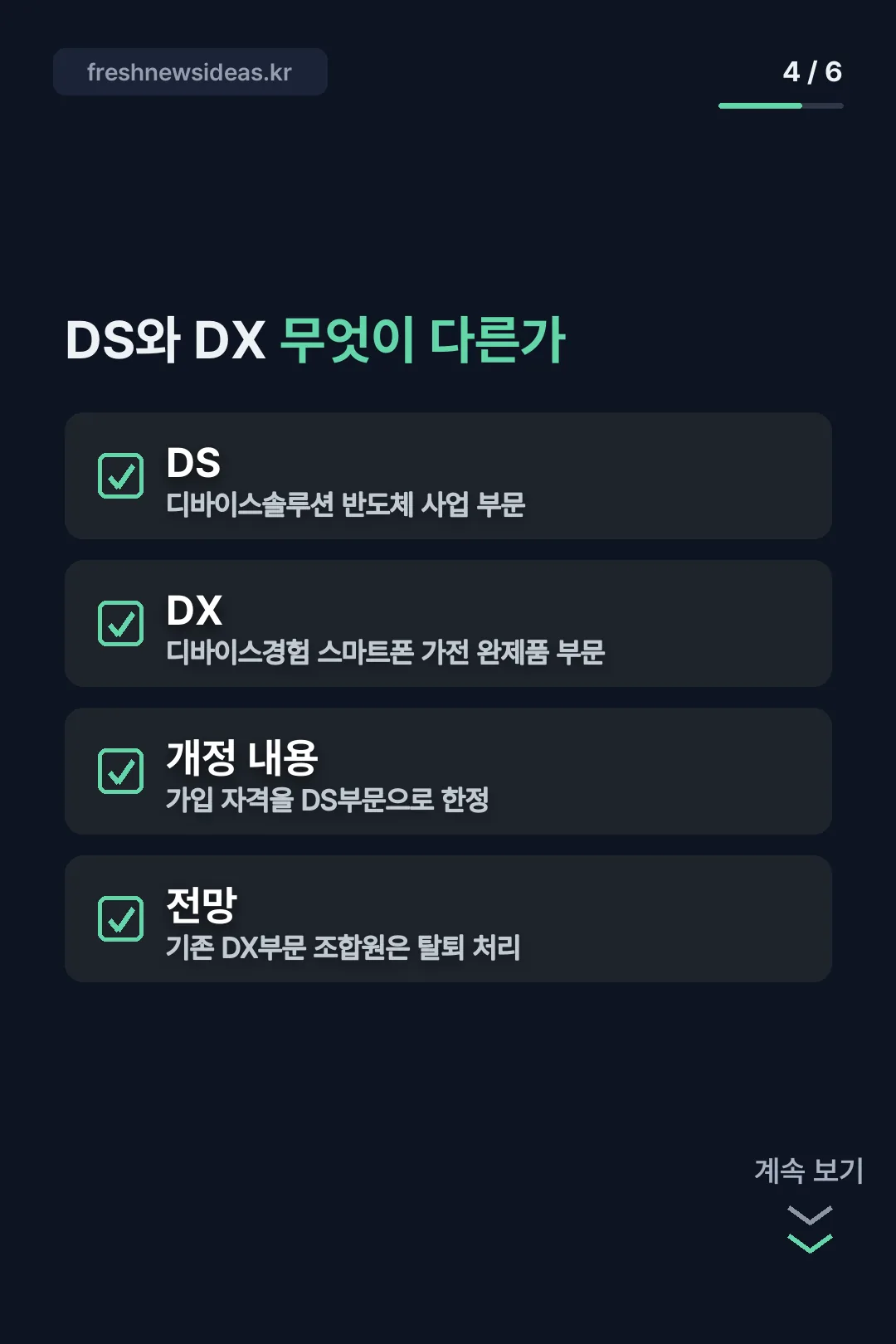 DS와 DX 구분