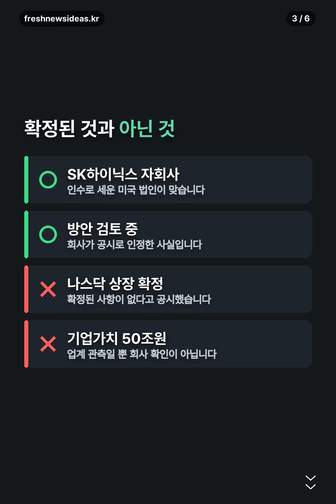 확정된 것과 아닌 것