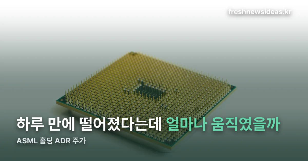 ASML 홀딩 ADR 주가 정리 썸네일