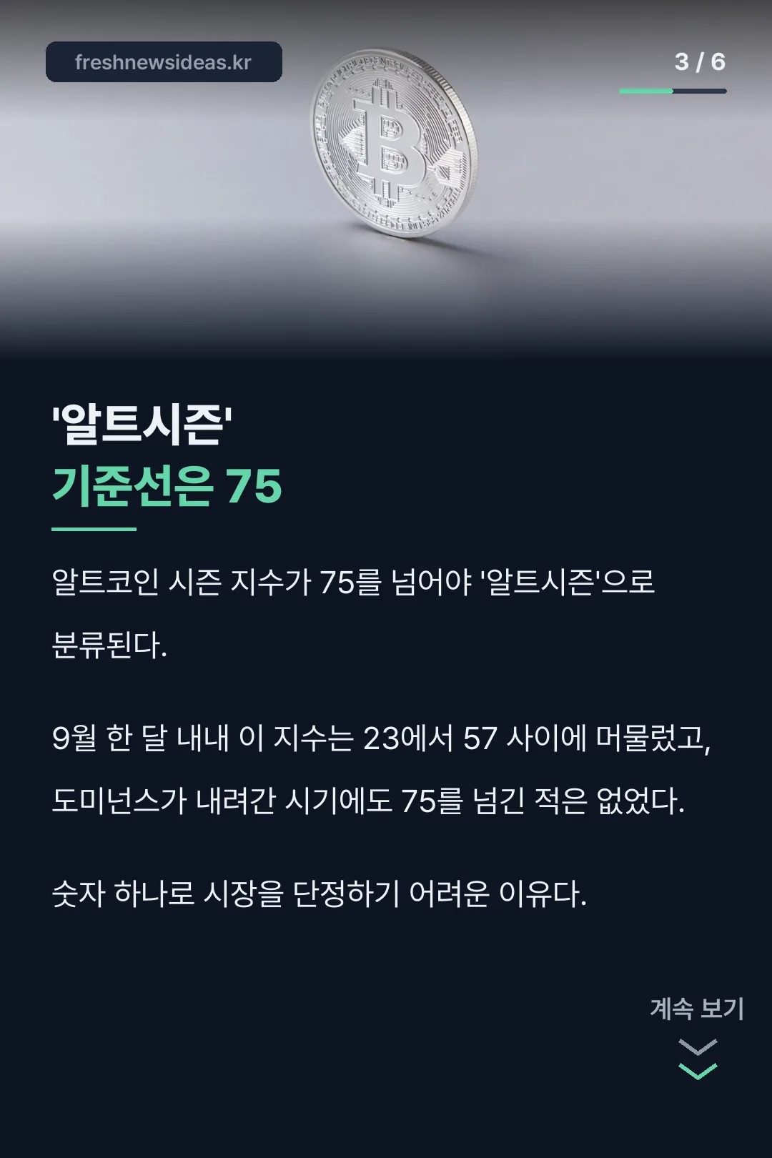 알트시즌 기준선 75