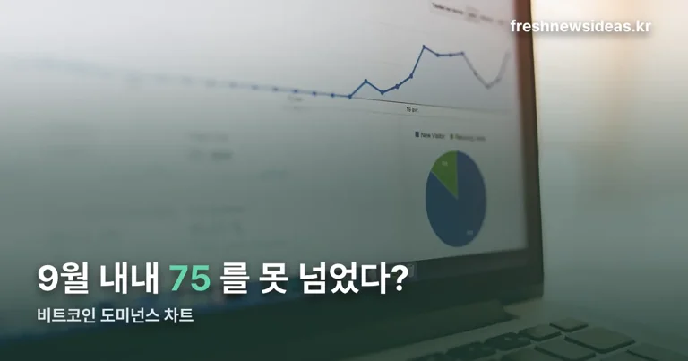 비트코인 도미넌스 차트 정리 썸네일