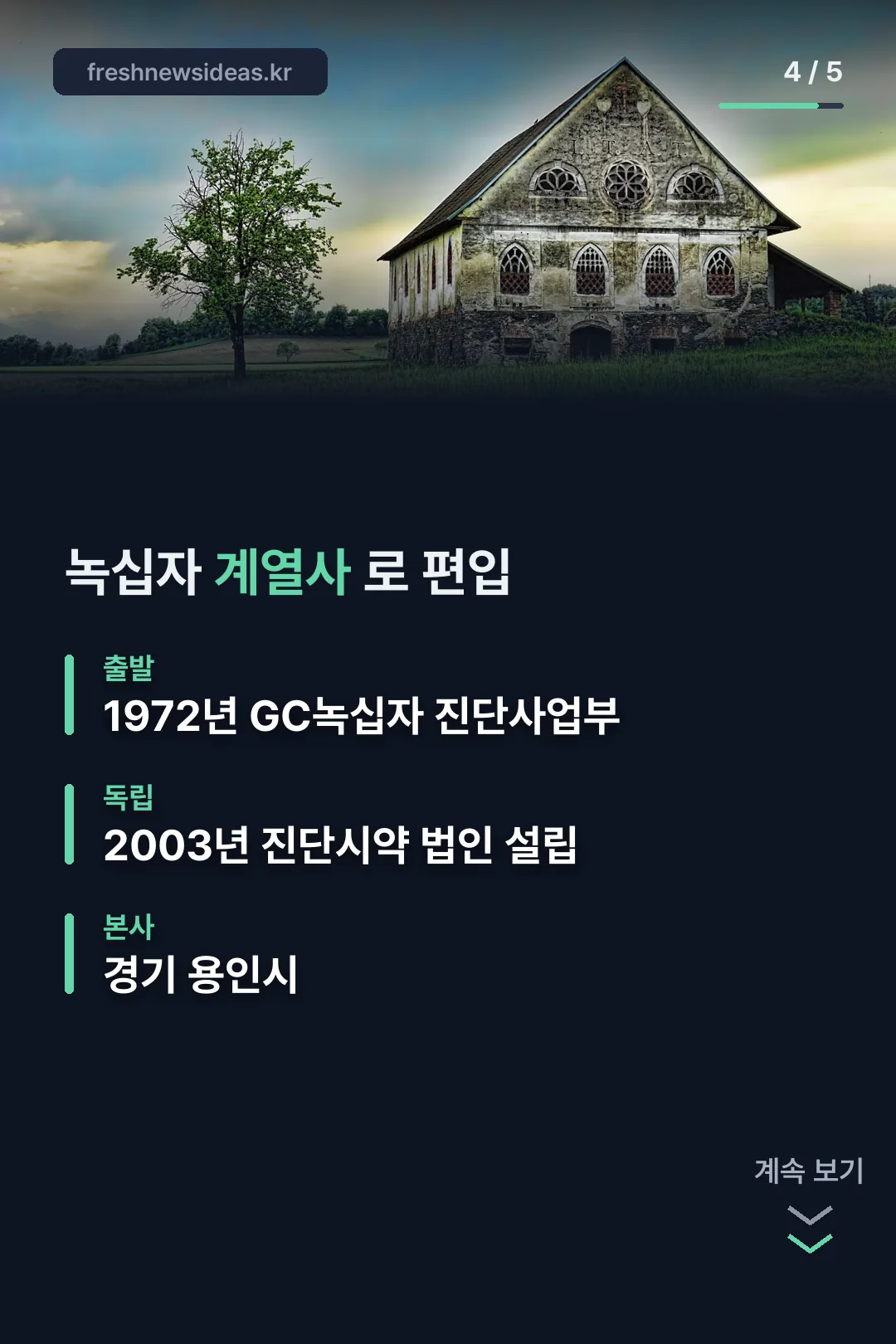 GC녹십자 계열사 편입 과정